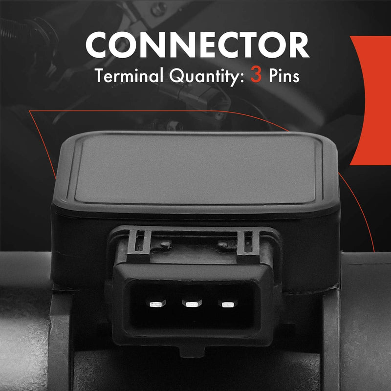 A-Premium Mass Air Flow Sensor Meter [3-Pins] Compatible with BMW 323i/328i/528i 1999-2000, 325i/325Ci/525i 2001-2003, 2.5L 2.8L, Replace# 13621432356