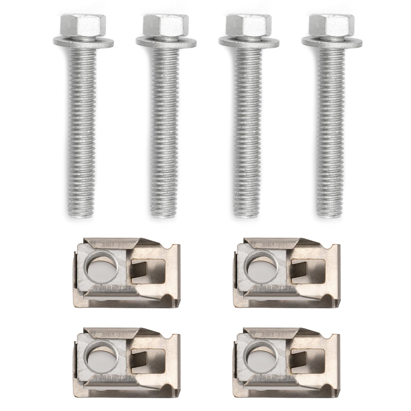 Set of 4 Exhaust Manifold Flange Bolts U Nuts Hardware Kit 03442 for Dodge Dakota 2004-2010 for Ram 1500 2011-2024 for Jeep Wrangler 2007-2012 6036734AA 6036684AA