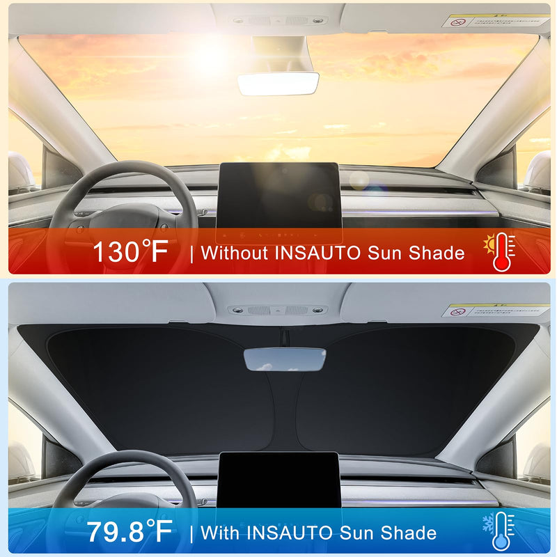 INSAUTO Foldable Windshield Sun Shade for Subaru Crosstrek 2018-2026, Heat & UV Protection Car Sunshade with Storage Bag, Keep Interior Cool & Easy Installation Sunshade for 2018-2025 Subaru Crosstrek