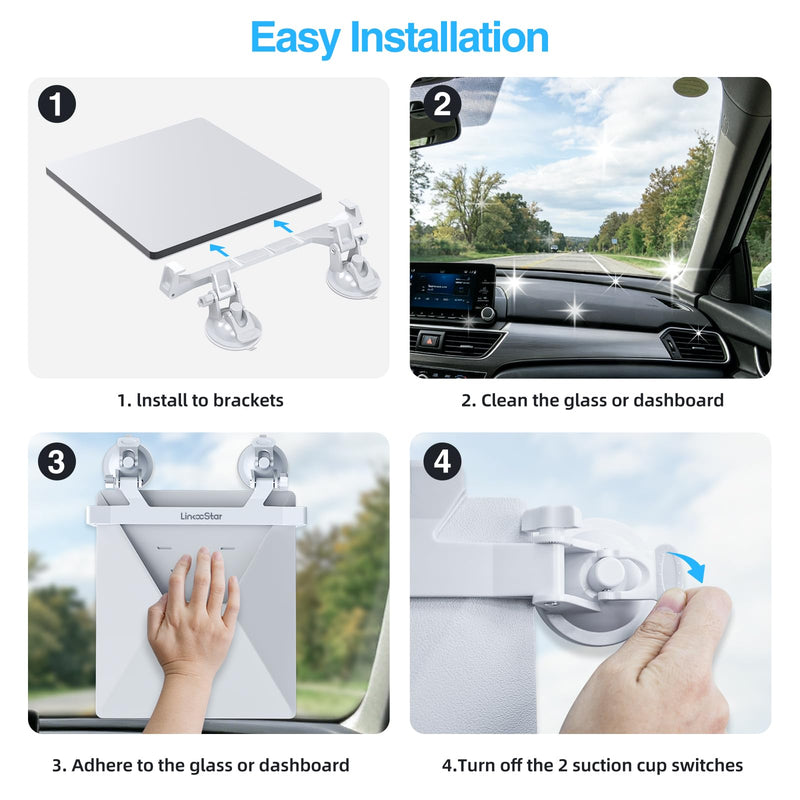 Star-Link Mini Car Mount for Dashboard, for Starlink Mini Suction Cup Mount | Starlink Mini Dash and Windshield mount, Ensures Stable Satellite Signal, Suitable and Secure Mounting Kit for Most Vehicles