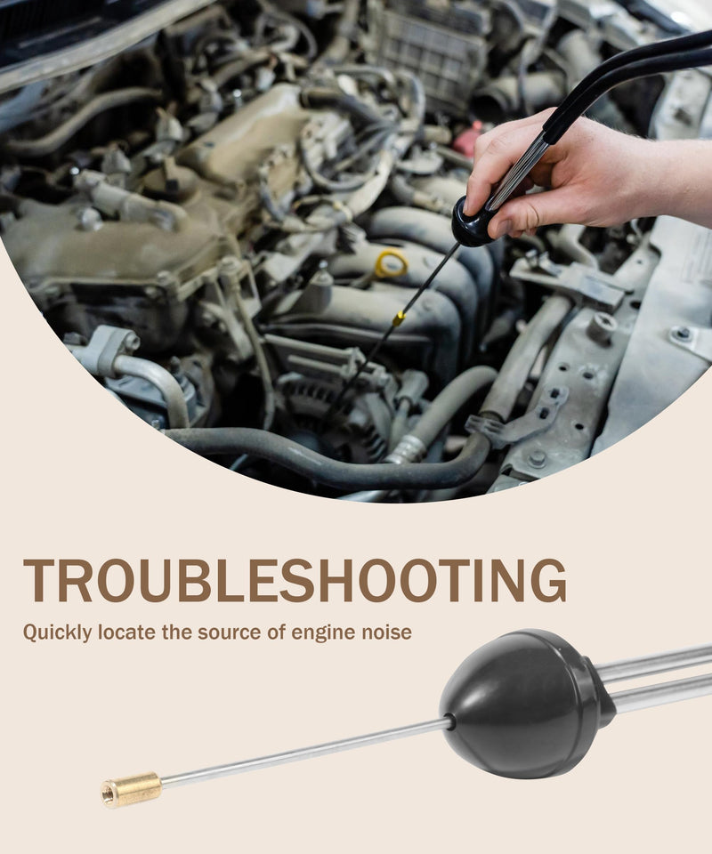 Automotive Stethoscope,Car Accessories Engine Block Diagnostic Automotive Hearing Tool with Extended Probe,Car Stethoscope,Fit for Diagnosing Valve Train,Gears and Other Engine Problems