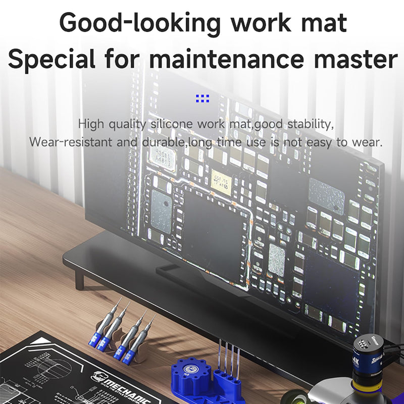 Mechanic V77/V78/V79 Multi-Function Phone Repair Work Mat, Motherboard Fixing Pad, Heat Insulation (V78) V78