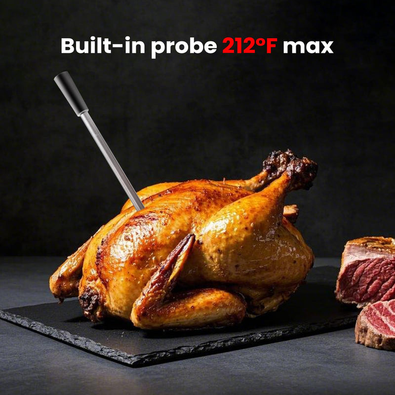 Smart Wireless Meat Thermometer Digital with App | 700FT Bluetooth Range | Oven, Grill, BBQ, Smoker, Air Fryer | Rechargeable, Waterproof, Dishwasher Safe