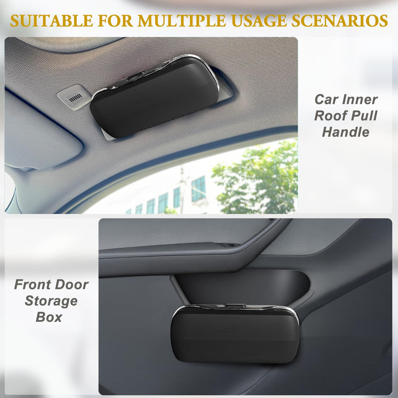 Sunglass Holder for Car Visor Clip, Car Accessories Visor Glasses Holder, Vehicle Visor Accessories Sunglass Holder, Car Sunglass Holder Suitable for Truck and Sedan to Place Sunglass (Black) Black