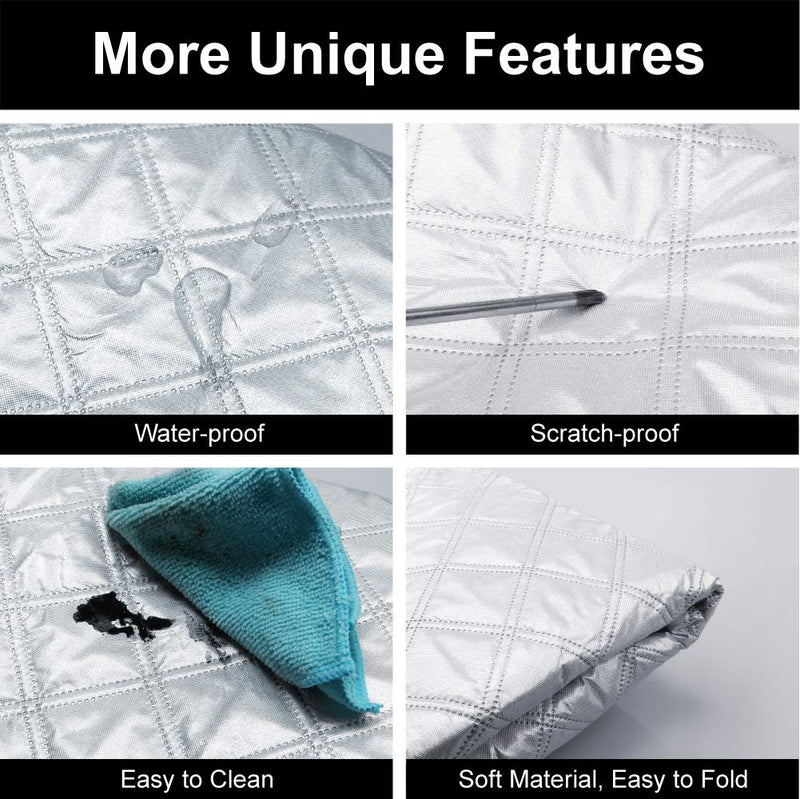 Car Windshield Snow Cover Ice Frost Removal 9pcs Magnetic Windscreen Cover Wiper Protector in All Weather Fist Most Cars SUV Standard