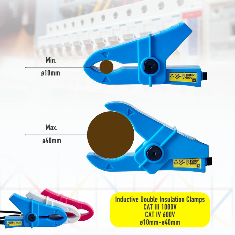 ETCR1000D Non-Contact Phase Sequence Tester, Phase Rotation Meter, AC 70-1000V, Wire Diameter 0.4-1.6 inch