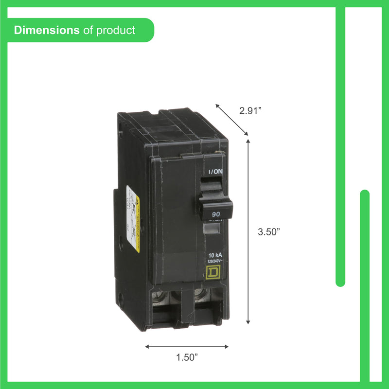 Square D by Schneider Electric Square D - QO290CP QO 90-Amp Two-Pole Circuit Breaker