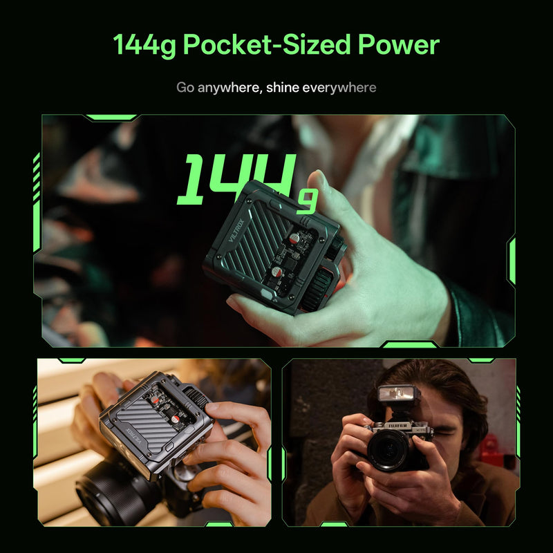 VILTROX Spark Z3 TTL Camera Flash Speedlite for Fujifilm, GN16 6500K Mini On-Camera Flash with 26Ws Output, 7 Power Levels, 650 Full-Power Flashes, 1s Recycle, 1800mAh Li-ion Battery, Softbox (Gray) Z3-F(Gray)