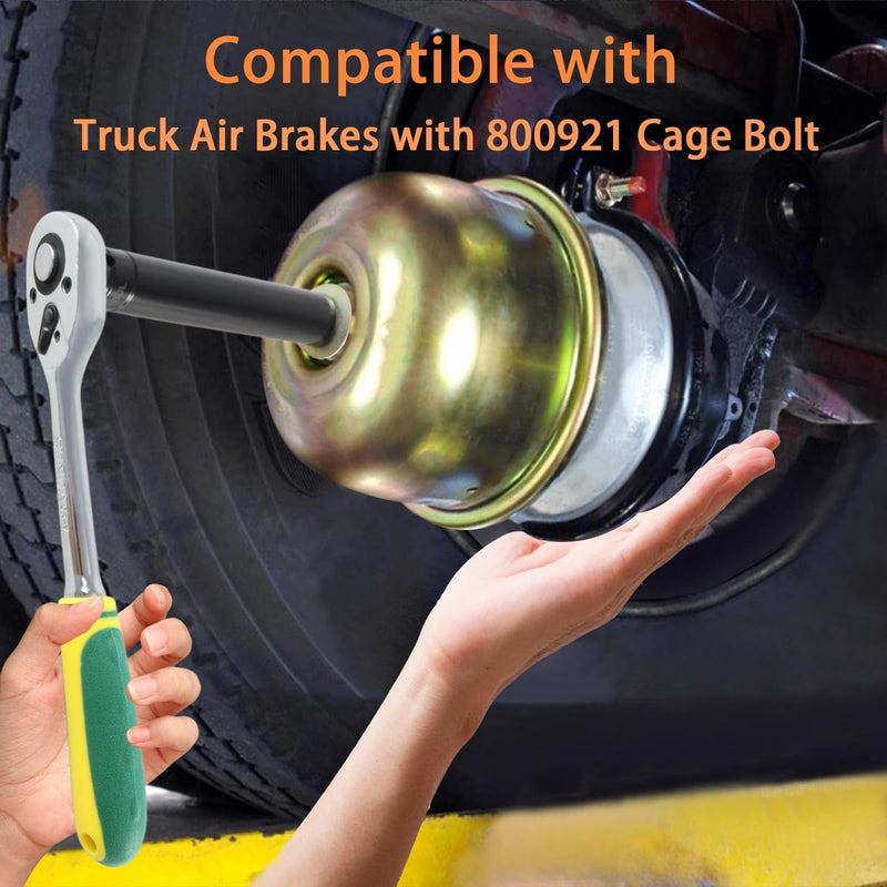 3/4" Socket Truck Cage Bolt Socket Tool Removal puller Tool Compatible with Truck Air Brakes with 800921 Cage Bolt, Extra Deep 3/4" Socket 1/2" Drive