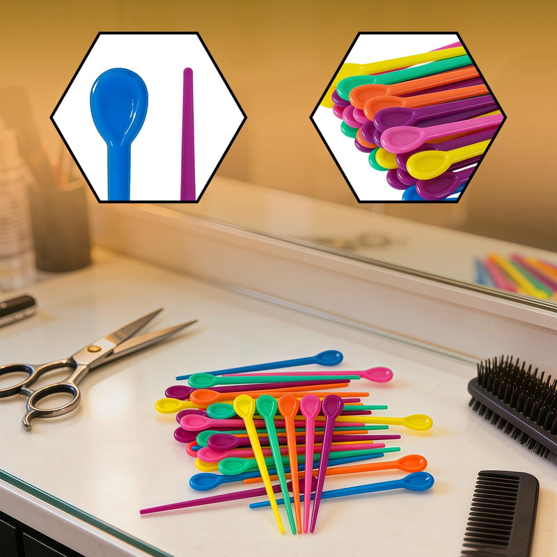 100 Pieces Plastic Hair Roller Pins Secure Salon Home Hair Styling Hair Curling Styling Accessories Durable Reusable Curling Picks for Salon Hairdressing Tool Home DIY (Random Color)