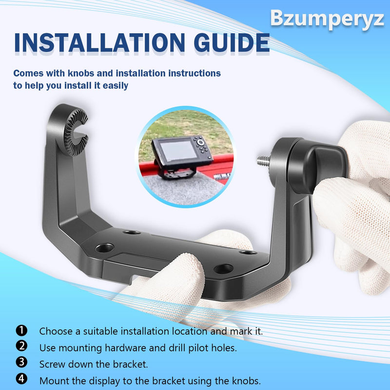 740143-1 Gimbal Bracket Mounting Bracket with Knobs Fit for Helix-5 Series Fish Finders All Models 740143-1