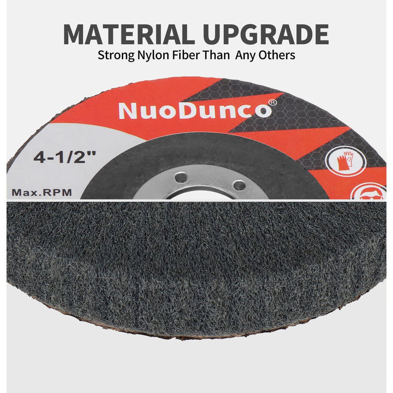 15Pcs 180# 320# 600# Scour Flap Disc 4 1/2 Inch Angle Grinder Attachment for Metal & Wood Scouring Pads Polishing Wheel Sanding Disc Paint Rust Remover Green/Maroon/Gray 180/320/600 Grit - 15Pcs