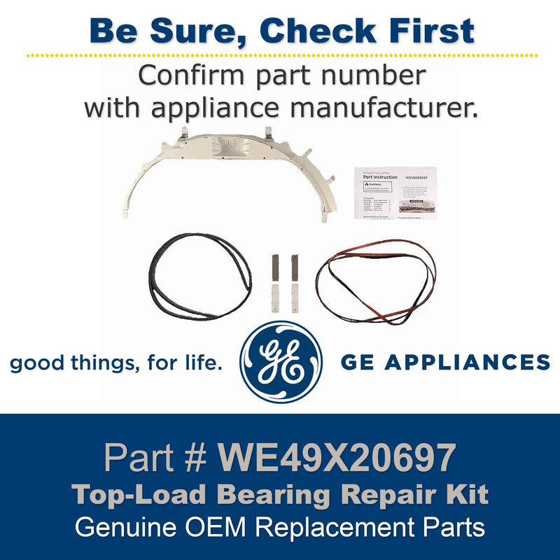GE WE49X20697 Genuine OEM Bearing Repair Kit for GE Top-Load Dryers