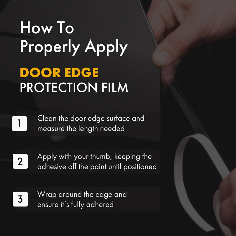 XPEL Door Edge Guard Protection Film Roll, 1/2" x 100' - Car or Truck Doors, Protective Barrier Against Minor Scratches, Paint Chips, Door Edge Impact, and Dings - Prevents Damage and Possible Rust ½ Inch x 100 Foot