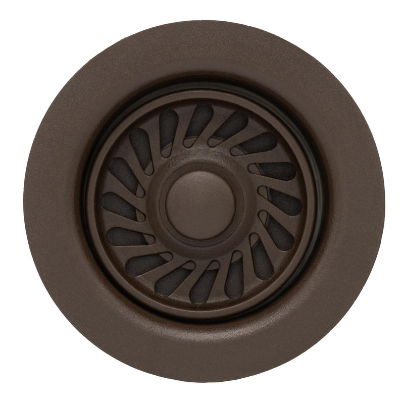 JB Signature Kitchen Sink Strainer – For Garbage Disposal Chip & Scratch Resistant POM Plastic Compatible with InSinkErator & Similar Disposals Easy Snap-In Install Oil Rubbed Bronze 1-Pack Sink Strainer for Disposal Pack of 1 - Bronze
