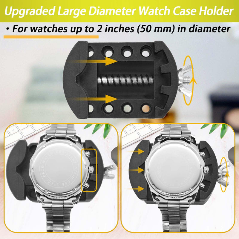 Watch Battery Replacement Tool, Watch Repair Kit, Watch Link Removal Kit, Watch Screwdriver, Watch Holder, Spring Bar, Tweezers with 60pcs Watch Batteries