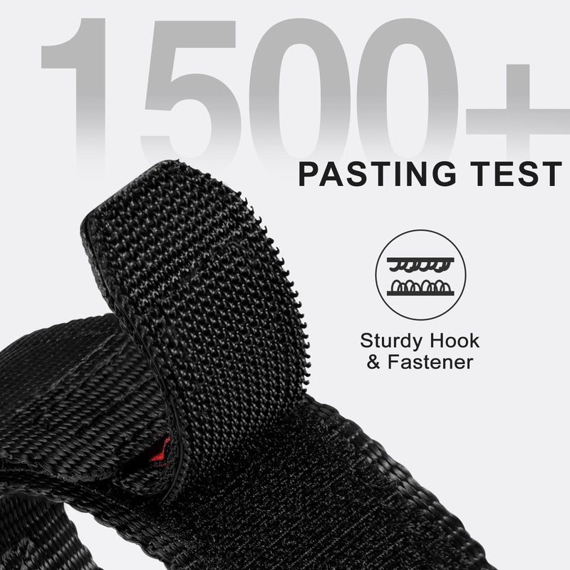 Nylon Band Compatible with Samsung Galaxy Watch 9/8/8 Classic | Breathable Sport Replacement Strap Compatible with Galaxy Watch 9 8 44mm 40mm/8 Classic 46mm for Men Women, Black