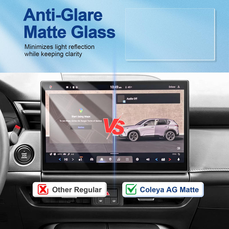 Anti-Glare Matte for 2026 Mazda CX5 Screen Protector, for (2.5S /S Select/S Preferred/S Premium) 12.9-inch Diagonal Touchscreen, 9H Tempered Glass 2026 CX-5 Accessories Anti-Fingerprint 12.9" Matte 12.9" (for 2026+)
