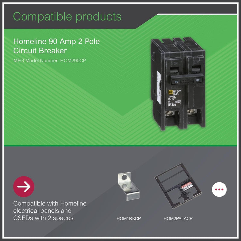Square D - HOM290CP Homeline 90-Amp Two-Pole Circuit Breaker