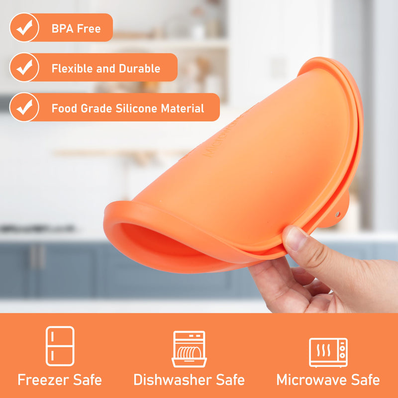 LUVCOSY 1 Cup 2 Cup 4 Cup Round Silicone Replacement Lids for Pyrex 7202-PC, 7200-PC, 7201-PC Glass Bowls, 6 Pack, Microwave & Dishwasher & Freezer Safe (Container not Included) 1 Cup + 2 Cup + 4 Cup - 6 Pack