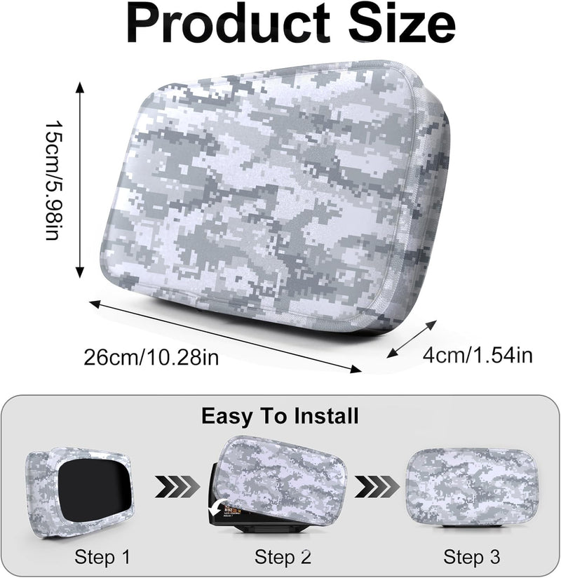 Helix 5 Cover, Waterproof Fish Finder Cover, Compatible with UC H5/ Helix 5 Screen Cover, Made of Neoprene Protects Your Screen and Device from Sun and Adverse Weather Damage (Camouflage White) Camouflage White