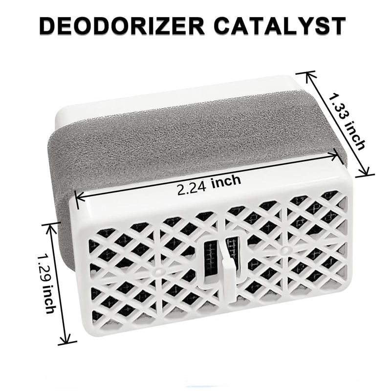 Washlet Deodorizer Air Filter Compatible with Toto THU9476/THU6072/THU6474-01/THU6474 Replace Bathroom Toilet Carbon 2 Pack