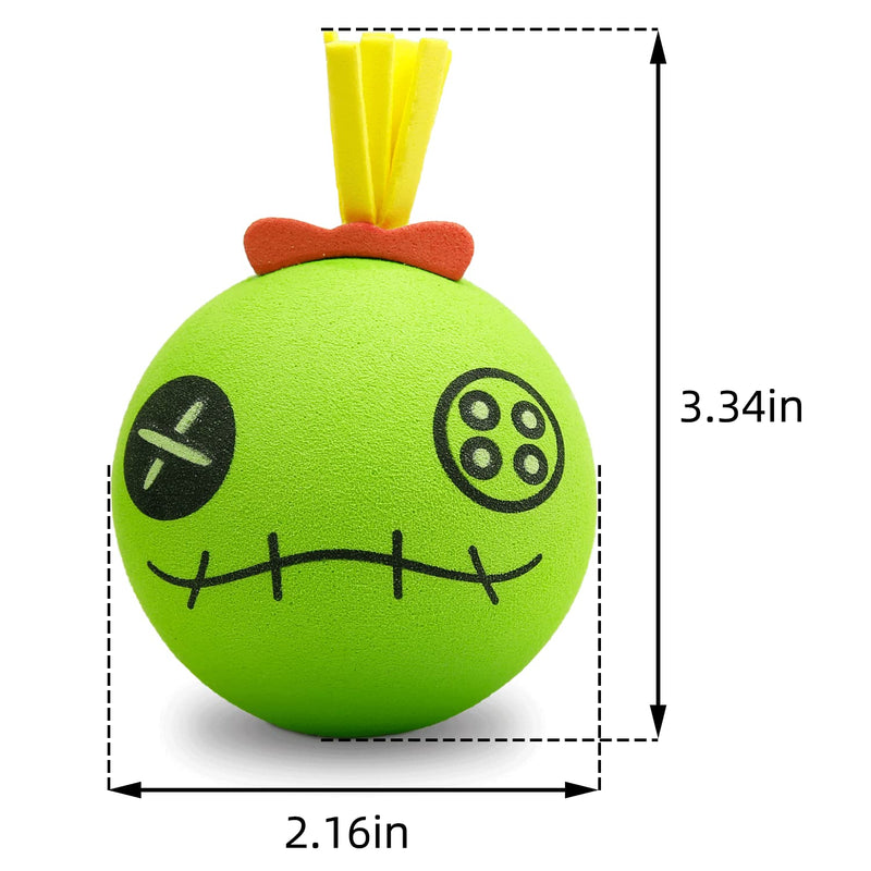 YGMONER Zombie Cartoon Antenna Balls Foam Car Antenna Topper for Vehicles, Truck or SUV (Green)