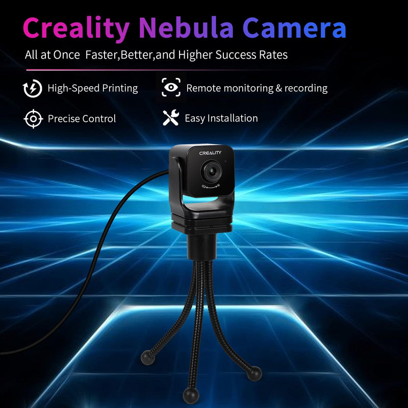 Creality Official Nebula Camera, 3D Printer Camera Night Vision Function 24-Hour Monitoring of Printing, Campatible Sonic Pad/Nebula Pad/Ender 3 V3 KE/Ender 3 V3/Ender 3 V3 Plus/CR 10 SE