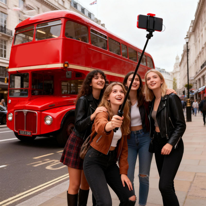 Generic Compact Tripod with Cold Shoe and Ball Head | Selfie Stick Stand for Live Streaming Photography