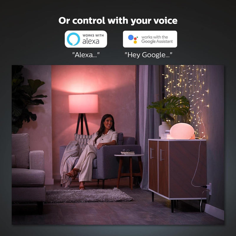 Philips Hue Smart Plug, White - 1 Pack - Turns Any Light Into a Smart Light - Control with Hue App - Compatible with Alexa, Google Assistant, and Apple HomeKit 1-Pack