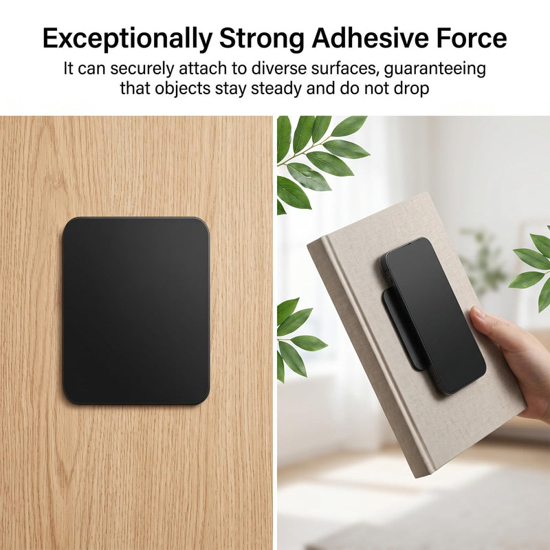 10 Pcs Multifunctional Car Anti-Slip Mat Super Sticky Gel Pads Double Sided Sticky Pad Grip Pad for Auto Car Detector Home Cell Phone Glass Photo Holder Easy Remove 3 X 2.5Inch Black Transparent