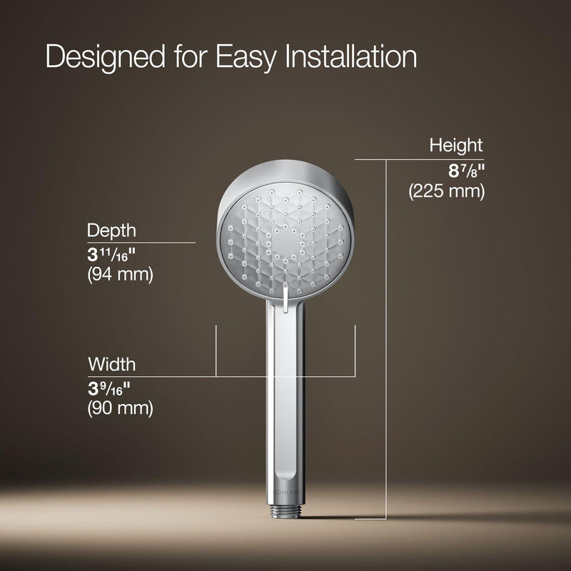 Kohler 72414-G-CP Awaken® G90 Three-function handshower, 1.75 gpm, Polished Chrome