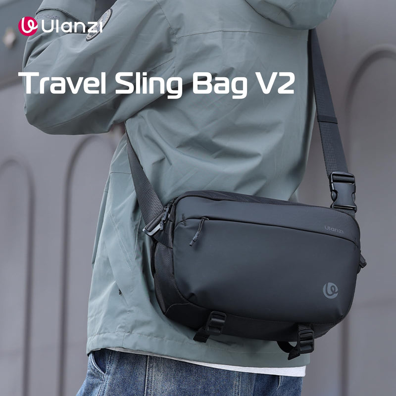 ULANZI 10L Camera Sling Bag, Water-Resistant Camera Case with Tripod Holder | DSLR/SLR/Mirrorless Camera Bags Crossbody for Photographers Video Photo Live Travel Outdoor Work Photography Accessories