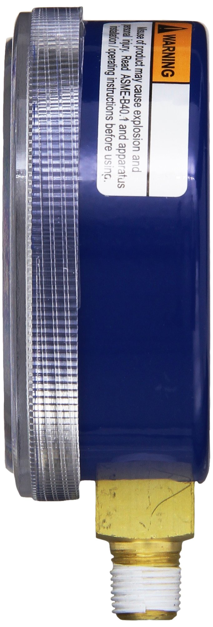 Yellow Jacket 49052 2-1/2" Gauge (Degrees F), Blue Compound, 30", 0-120 psi, R-134A/404A/507