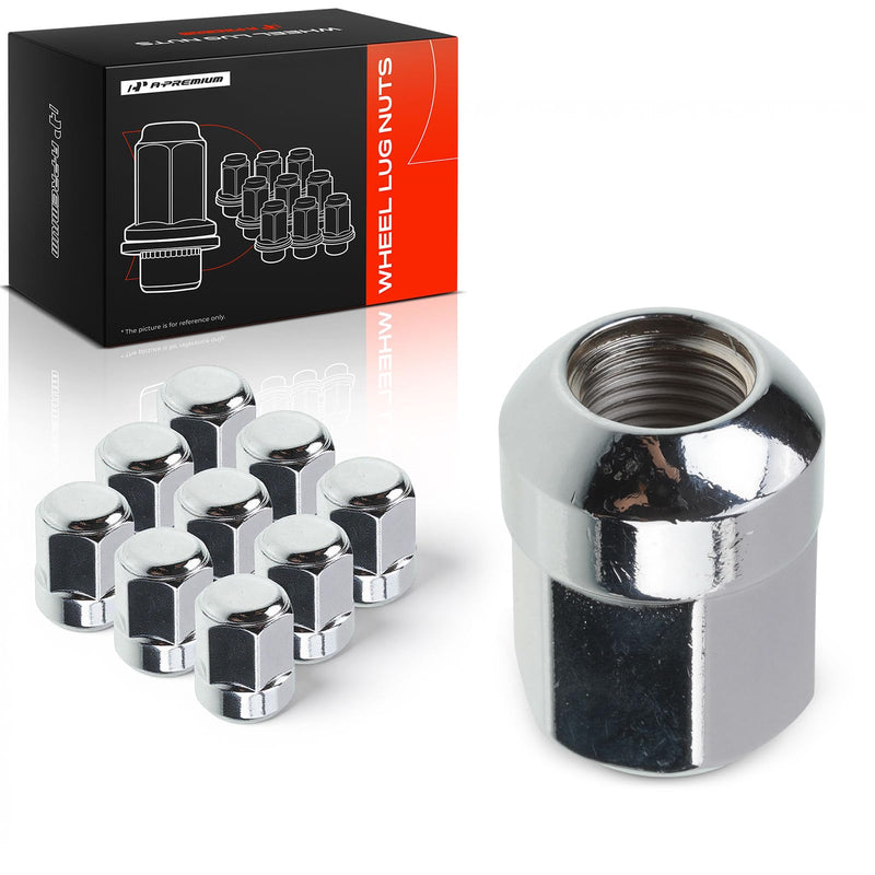 A-Premium M14-1.50 Wheel Lug Nuts Compatible with Honda & Acura | for Honda Civic 2017-2021 Odyssey 2007-2010 Pilot Ridgeline Acura MDX RL Front or Rear 10-PC Set 10PCS