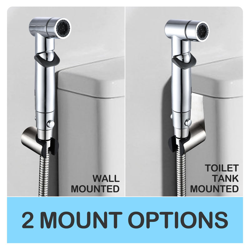 Handheld Bidet Sprayer for Toilet Kit Cleaning Assistant Jet Spray Bidet Attachment with Adjustable Water Pressure Easy Control One Button Shut-Off Water