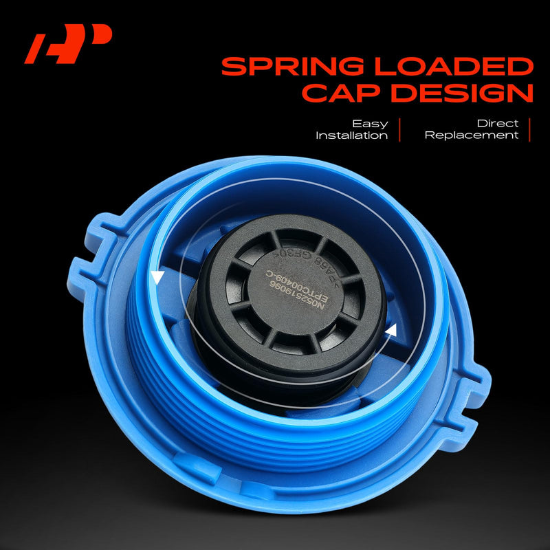 A-Premium Coolant Reservoir Expansion Tank Cap Compatible with Volkswagen Jetta, Passat, Golf, Beetle, CC, Touareg, Eos, GTI & Audi Q5, A3 A4 A5 A6 A7 Quattro, TT & Porsche Cayenne, Macan, Panamera