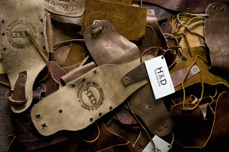 Durable Waterproof Waxed Canvas Tool Roll Handmade by Hide & Drink Honey Bourbon