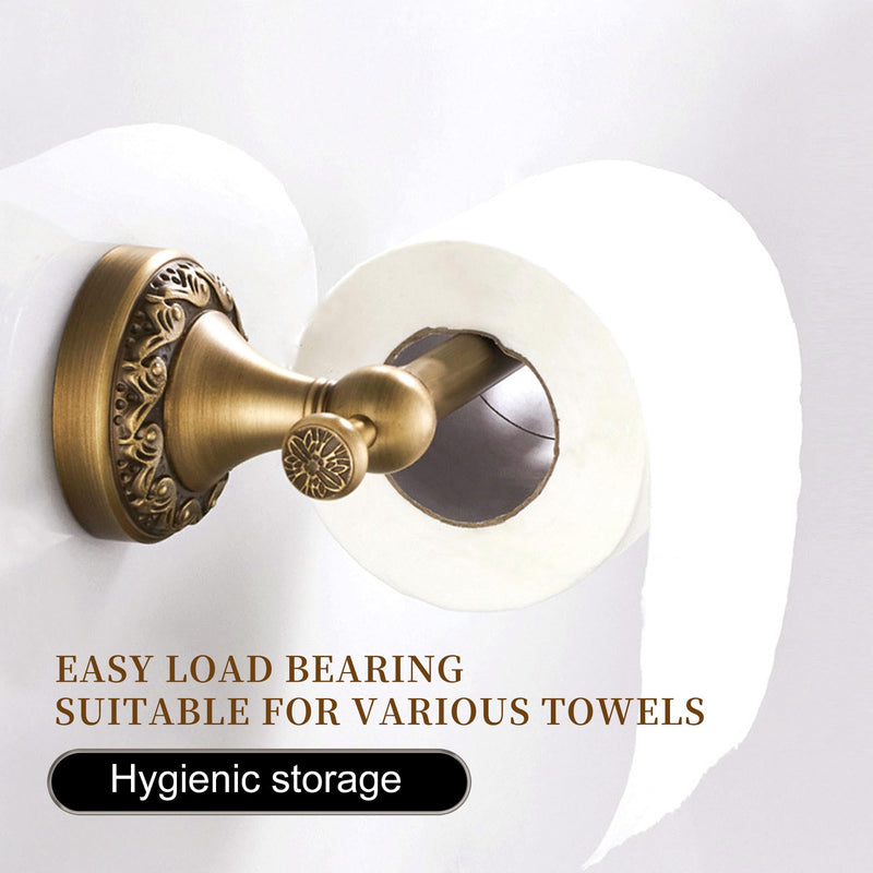 Wall Mounted Bathroom Toilet Paper Holder,Roll Tissue Holder Antique Brass Pattern Carving,Brushed Bronze