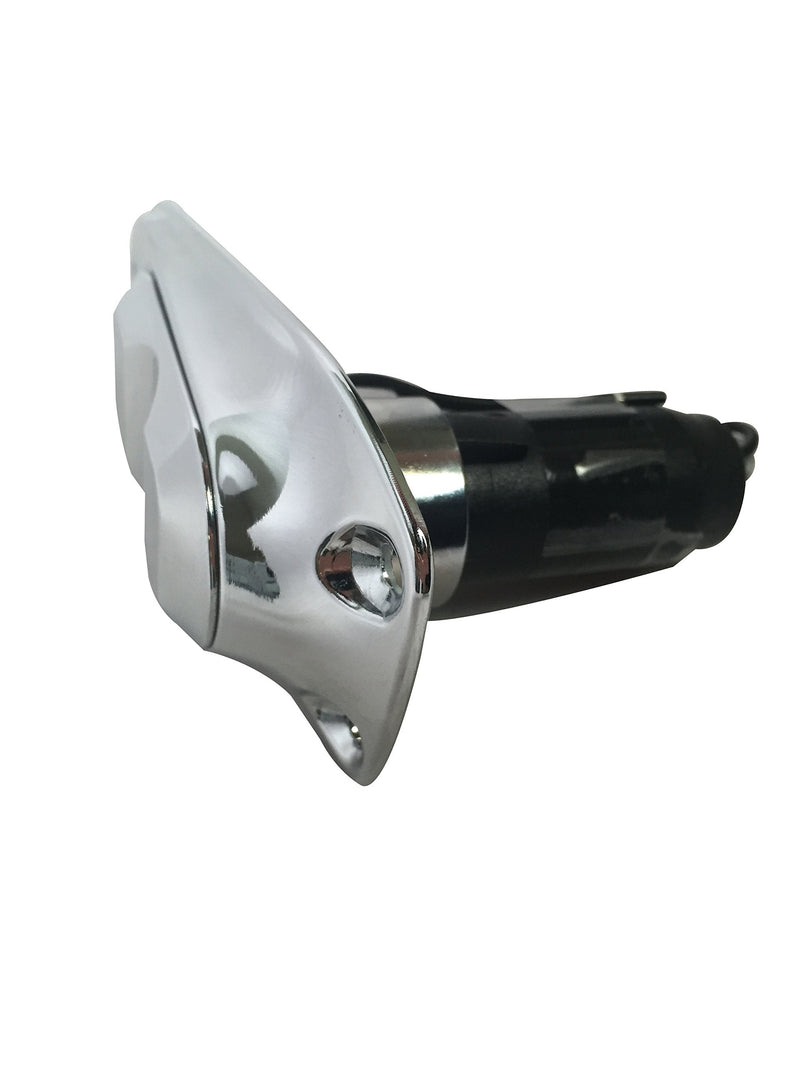 Pactrade Marine All-Round Boat Navigation Lights - 24-Inch Incandescent White Stern Light (Flush Mount, Removable Chrome Plug-in Base) - Boat Accessories for Pontoon, Yacht, Kayak Incandescent 24" - Removable Chrome Plug-in Base