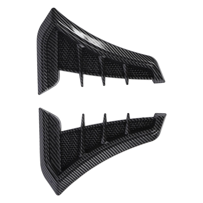 Side Vent Trim 1 Pair Side Vent Trim Sporty Look Enhanced Performance Side Mudguard Air Wing Vent Trim Sticker for 1 Series E90 E91 (Carbon Fiber Style) Carbon Fiber Style