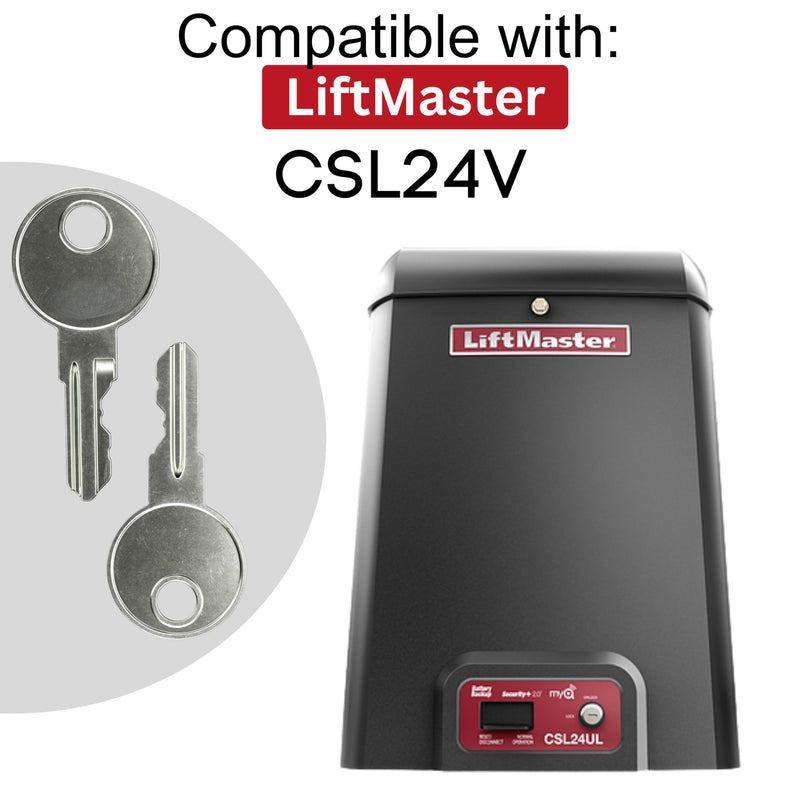 Liftmaster Access Door Replacement Key - K80-50295 Liftmaster Key for Commercial Gate Operator - Also Known as: Q118 with Robby's Cloud Keychain (4 Pack) K80-50295 Key 4-Pack