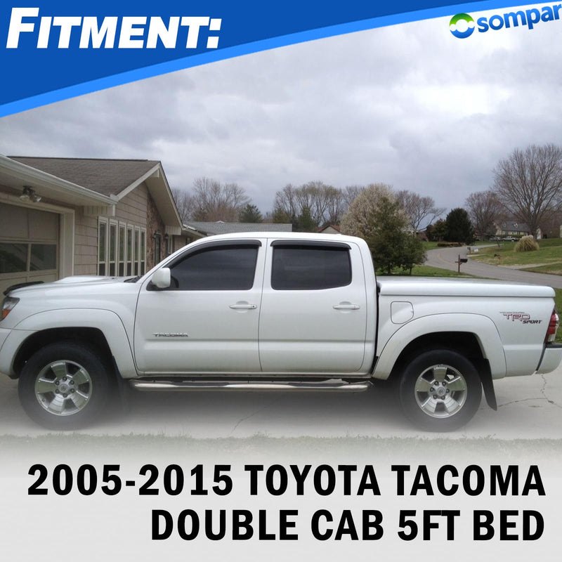 Fuel Filler Door Lid Cover for Toyota Tacoma Double Cab Short 5FT Bed 2005-2015 Replace 77305-04904 Fuel Gas Tank Door Cap