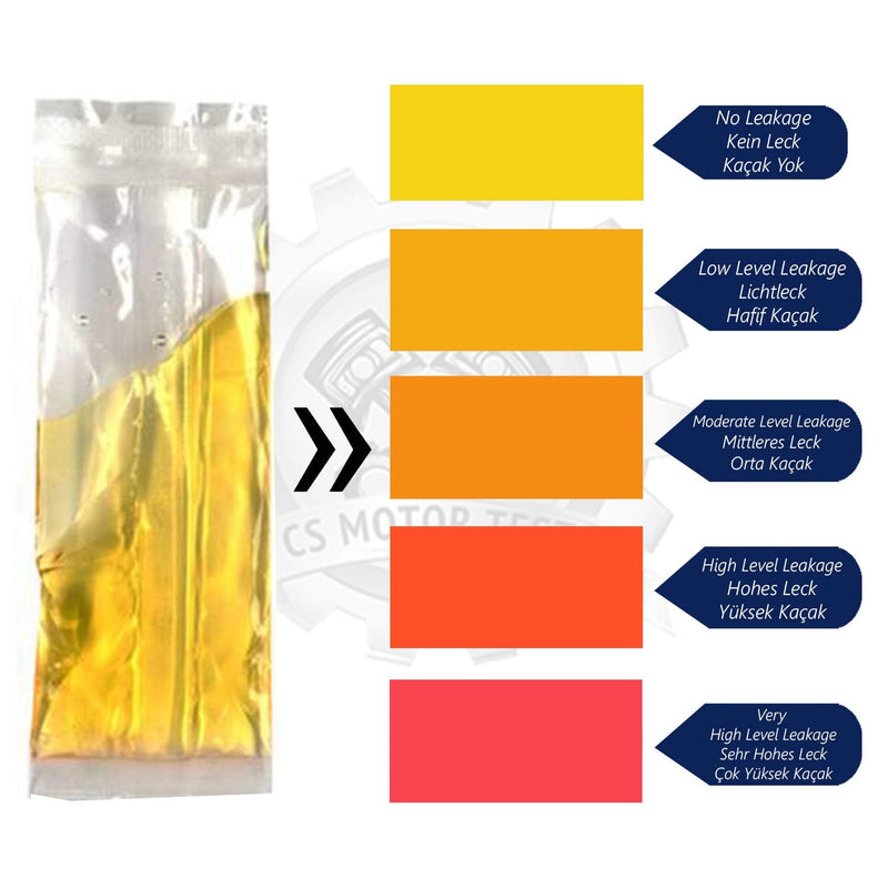 CS Engine Combustion Real-TIME Leak Tester - Cylinder Head Gasket CO2 Head Tester - Test While Driving - Petrol Diesel Gas - Engine Under Load Head Gasket Test Kit- 10 PCS in a Box