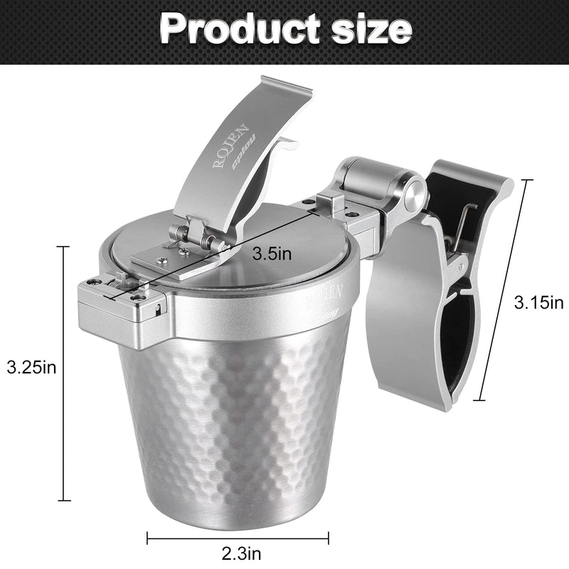 Cigar Golf Cart Holder - Windproof, Patio & Exterior Ashtray with Lid, Smell Proof, Portable & Standing
