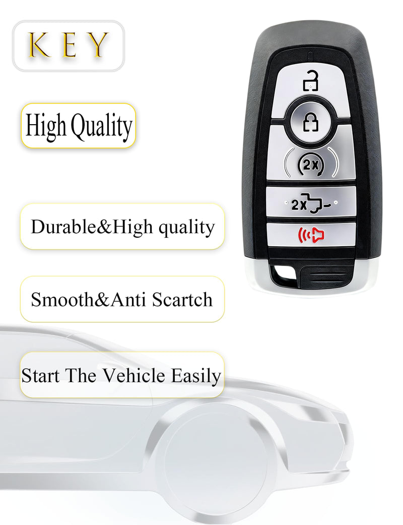 Keyless Entry Remote Control Smart Key Fob for Ford F150 2023-2026 | XYSKJFOB Proximity Key Fob Replacement for Ford F150 2023 2024 2025 2026 M3N-A3C0108397 164-R8370 164-R8330 PC3T-15K601-BA