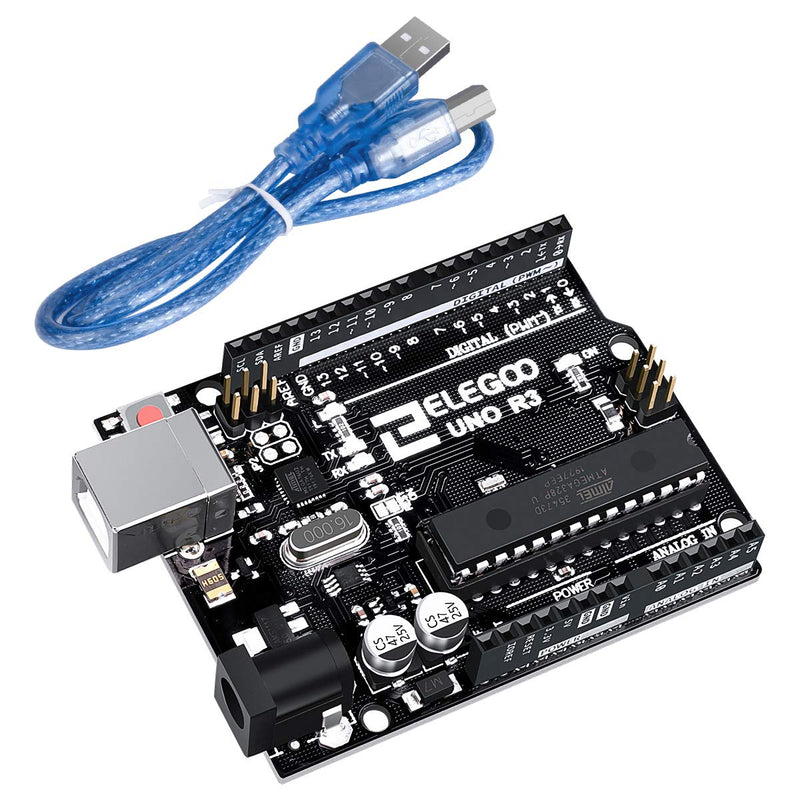 ELEGOO MEGA R3 Board ATmega 2560(Black) & ELEGOO UNO R3 Board ATmega328P