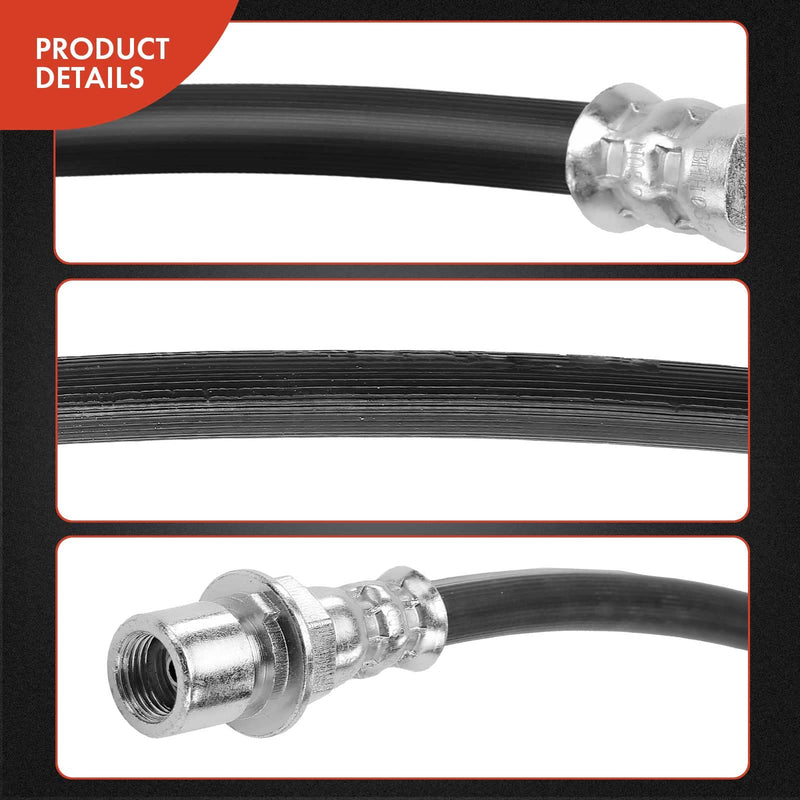 A-Premium Rear Center Brake Hydraulic Hose Compatible with Select Chevy and GMC Models - Silverado 1500/2500/3500/1500 HD/2500 HD/1500 HD Classic/2500 HD Classic, Sierra 1500/2500/3500/1500 HD/2500 HD