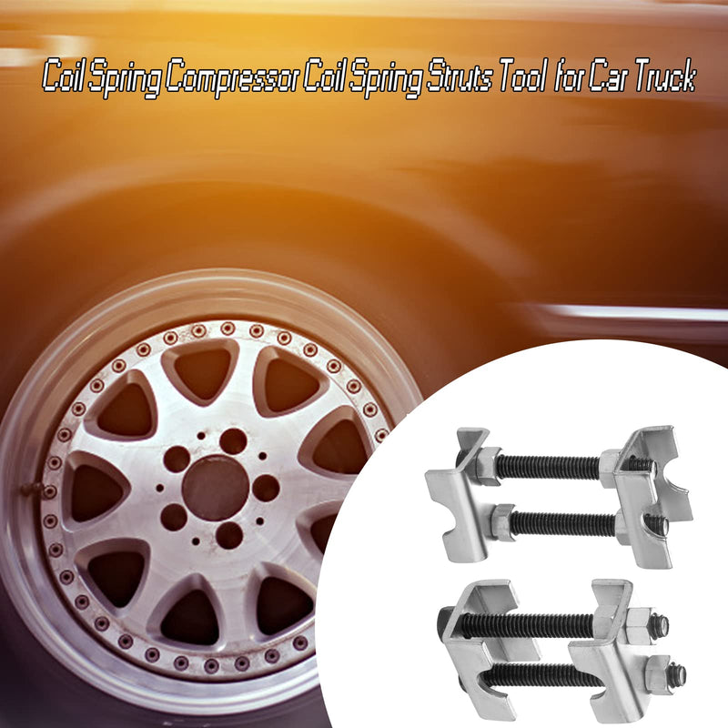 2-Way Adjustable Spring Spacer, Spreads or Compresses Coil Springs, 2 Pack Mini Coil Spring Compressor Strut Shock Absorber for Car Truck 2pcs Adjustable Spring Spacer