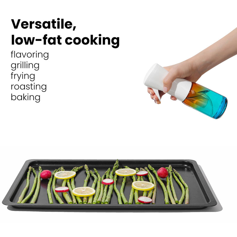 Mistifi Glass Oil Sprayer/Mister 5.1 fl oz (150ml), For Cooking Oil, Olive Oil, Soy Sauce, Vinegar, Non-Aerosol Refillable Dispenser, Spray Bottle (FS635 NiceSunset)